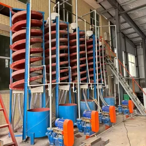 Gold Mining Gravity Separator with Motor Laboratory Spiral Chute for Mining Concentration