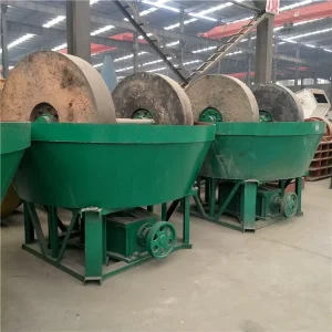 Gold Ore Double-wheel Gold Mill Mineral Processing Wet Mill Dry Powder Mixed Quartz Sand Gold Beneficiation Machine