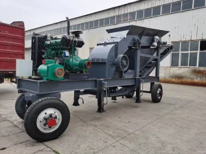 Gold Ore Small Mini Stone Rock Portable Mobile Hammer Mill Crusher