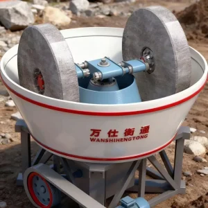 Gold Ore Wet Pan Mill Grinding Machine Stone Rock Crusher Mining Equipment Mineral Processing Plant Gold Extraction Machinery