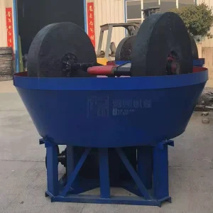 Gold Ore Wet Pan Mill Mineral Processing Gold Beneficiation Machine 0.5t/h Capacity