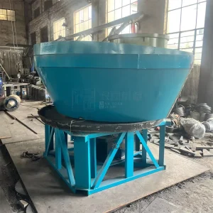 Gold Ore Wet Pan Mill Mineral Processing Wet Mill Dry Powder Mixed Quartz Sand Gold Beneficiation Machine 0.5t h