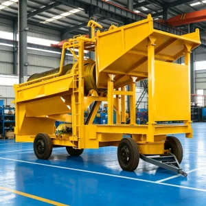 Gold Panning & Washing Machine Gravity Separator High Recovery Rate 200-300 T/h Motor Gear Bearing PLC