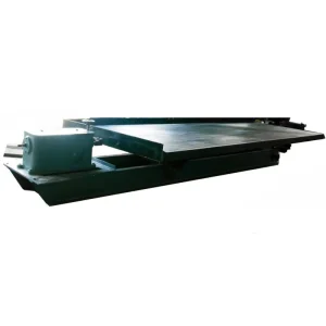 Gold Recovery Shaking Table Mineral Gravity Separator with Engine & Pump High Rigidity Processing Capacity 2 T/h