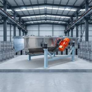 Grain Linear Vibrating Screen with Motor and Stainless Steel for Wheat Rice Corn Seed Screening and Impurity Removal