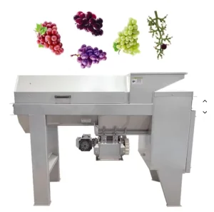 Grape Destemmer & Fruit Crushing Machine for Juice Production Grape Stem Separation with High Safety 220V