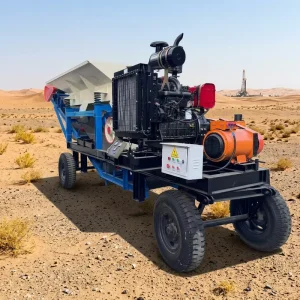 Gravel Rock Breaker Portable Wheeled Mobile Hammer Crusher with AC Motor Hammer Jaw Crusher Conveyor for Stone Ore Gold Mining