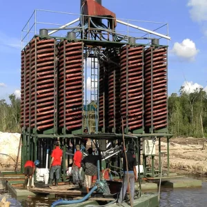 Gravity Separation Spiral Chute Equipment for Silica Sand Purify Plant Heavy Mineral Removal