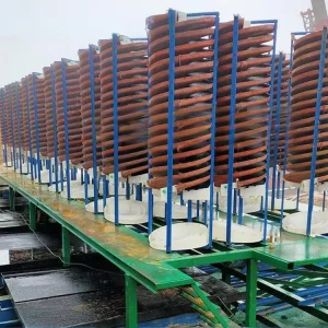 Gravity Separator Machine Spiral Chute Mineral Sand Iron Zircon Chrome Ore Rougher Launder