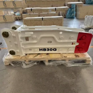 HB30G Hydraulic Breaker Hammer with 150mm Chisel Fits 30 Ton Excavator Heavy Duty Rock Hammer
