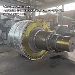 HPGR Roller Titanium Carbide Studs for Mining Cement Use High Manganese Steel High Efficiency Forged Crusher 6000kg Capacity