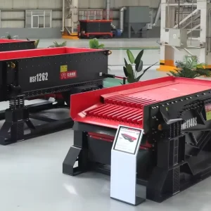 HSF Series Heavy Grizzly Vibrating Feeder PLC AC Motor High Productivity 750-1150t/h Capacity for Fixed/Mobile Quarry