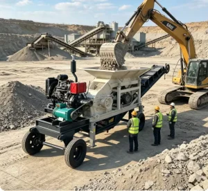 Hammer Crusher Pc400X600 AC Motor Bearing Stone Ore Mining Crusher Max 3t/h Capacity