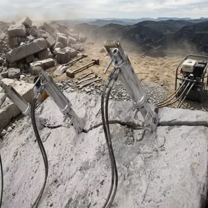 Handheld Hydraulic Rock Splitter with Engine Motor and Pump for Mining Demolition and Underground Rock Breaking
