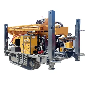 Hard Rock Pneumatic Water Well Drilling Rig 400m Mining Drilling Machine Deep Drilling Equipment Crawler Mobility Engine Motor