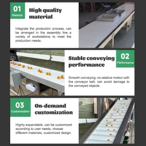 Heat Resistant Rubber Belt Conveyor for Heavy Duty Mining Quarrying Aggregate Handling and Bulk Material Transportation