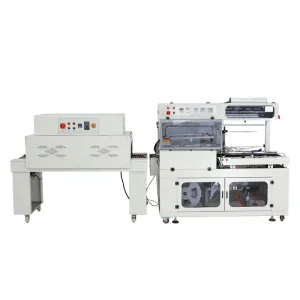 Heat Tunnel Shrink Wrapping Machine PE POF PVC Film Bottle Sealing Cutting Packaging Machine for Bottle Carton Box Packaging