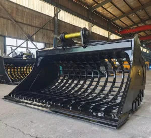 Heavy Duty 2200mm Wide Riddle Bucket for Cat 336D 336E 336GC Sorting Skeleton Bucket for 35-40 Ton Digger