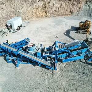 Heavy Duty Cone Crusher Modular Steel Frame Design 100-500t/h Flexible Disassembly Site Transfer for Gold Mining