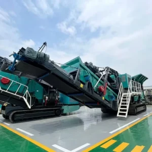 Heavy Duty Crawler Mobile PF1315 Impact Crusher 65 Ton Portable Stone Crushing Equipment for Limestone Ore Production Line