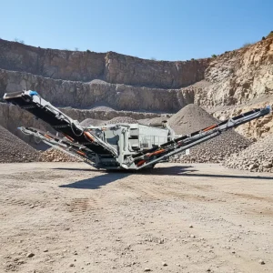 Heavy Duty Crawler Type Jaw Crusher with AC Motor High Capacity All Terrain Mobile Crushing Equipment for Mine Road Construction