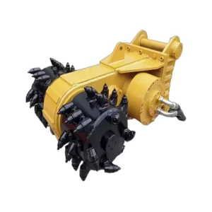 Heavy Duty Excavator Drum Cutter Attachment Hydraulic Rock Grinder for Mining and Quarrying