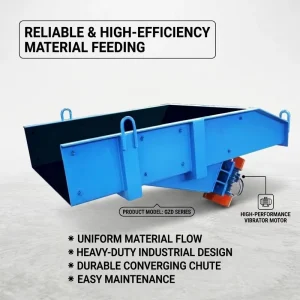 Heavy Duty GZG Series Motor Vibrating Feeder Custom Trough Size for Silica Sand Cement Clinker Aggregate Pre Feeding