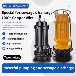Heavy Duty High Head Submersible Sewage Pump Mine Dewatering Pump