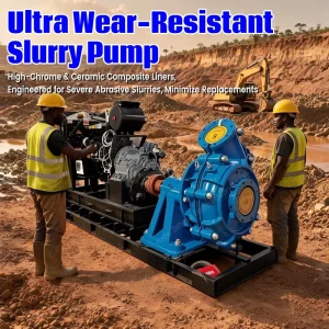 Heavy Duty Horizontal Slurry Pump 2 16 Inch Sand Gravel Coal Mining Long Distance Dredging Wear Resistant