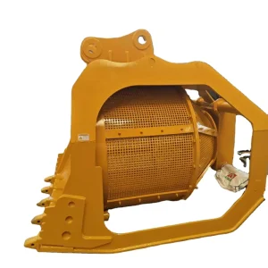 Heavy Duty Hydraulic 360 Rotating Excavator Screening Bucket Bearing Rotary Sieve Sifting Attachment for 10 50 Ton