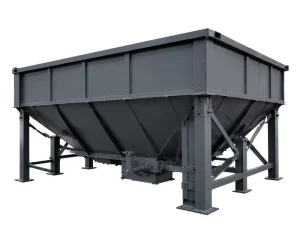 Heavy-Duty Industrial Hopper CNC Machining Custom Fabrication with Drilling & Broaching Service