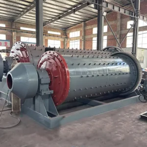 Heavy Duty Industrial Small Scale 5-10tph Dry Grinding Ball Mill AC Motor for Stone Ore Rock Mineral Processing Plant