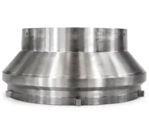Heavy Duty Large Crusher Moving Cone Fabrication Custom Cone Crusher Mantle CNC Machining OEM ODM Mining Wear Parts