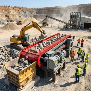 Heavy Duty Mining Apron Feeder Chain Plate Feeding Machine for Quarry Stone Crushing Production Line