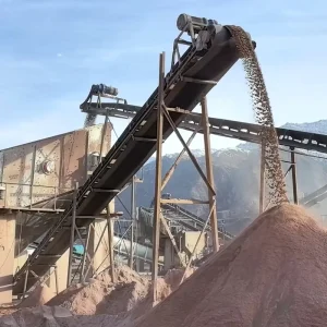 Heavy Duty Mining Belt Conveyor Long Distance Stone Crushing Plant Conveying System High Capacity