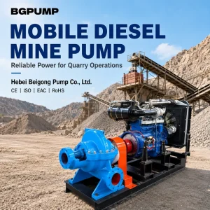 Heavy Duty Mining Diesel Water Pump High Pressure Centrifugal Pump for Industrial Water Supply and Flood Control
