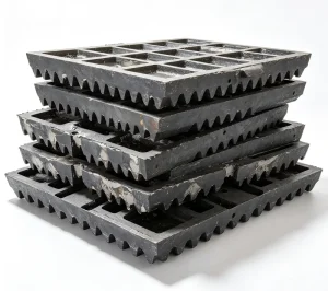 Heavy Duty Mining Jaw Crusher Jaw Plate Large Crusher Wear Parts Custom Fabrication for Industrial Equipment