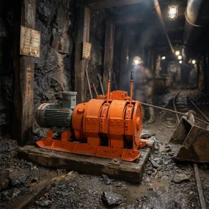 Heavy Duty Mining Scraper Winch with High Torque Motor for Underground Ore Extraction