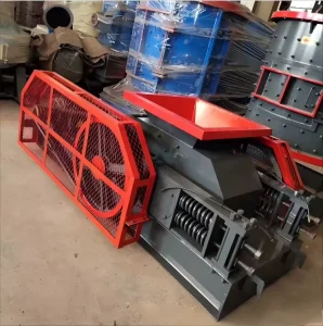 Heavy Duty Mobile Roller Crusher with AC Motor Gear High Capacity for Quarry Mining High Quality Stone Sand Making Unit China