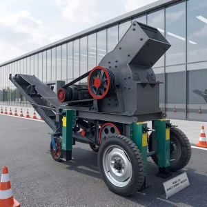 Heavy Duty Portable Mobile High Efficiency Energy Saving Tracked Hammer Crusher Granite Quarry Crushing Plant