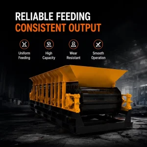 Heavy Duty Quarry Mining Crushing Line High Capacity Conveyor with Low Failure Rate Chain Plate Feeder Motor & Gear