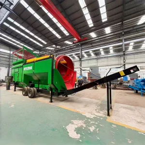 Heavy Duty Rotary Screener MTS2050 CE Certified Dual Discharge Conveyor Mobile Compost Mulch Ore Sand Screening Machine