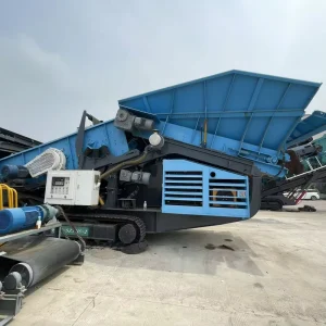 Heavy Duty Screening Machine 1548 Crawler Mobile Screening Plant Movable Flexible Aggregate Crusher PLC Core Components