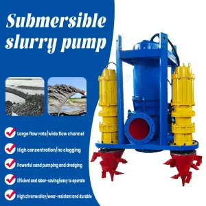 Heavy Duty Submersible Slurry Pump ZJQ Type Wear Resistant High Efficiency Electric Mining Sand Pump