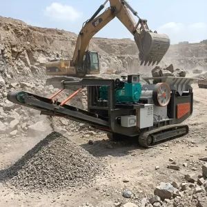 Heavy Duty Tracked Jaw Crusher Station Single Unit Design Dual Power Diesel & Electric Portable Mining Equipment Stone Crusher