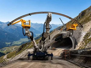 Heavy Duty Tunnel Arch Setter Robust Boom Smooth Hydraulics Rapid Assembly for Construction Projects
