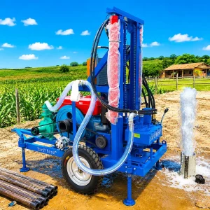Heavy Duty Water Well Drilling Rig 200M Depth Efficient Water Borehole Drilling Machine Compact Water Well Drilling Machine