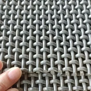 Heavy Duty Wear Resistant High Strength Metal Woven Vibrating Screen Mesh for Industrial Ore Grading and Aggregate Separation