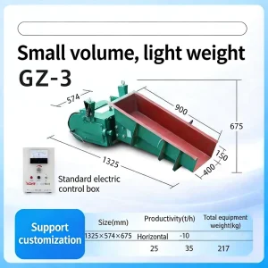 Heavy Industrial Electromagnetic Vibrating Feeder for Ore Beneficiation Coal Washing Metallurgical Processing Plant