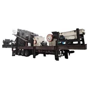 High Capacity Mobile Crusher Plant Multi Function Jaw Impact Cone Crushing Station Aggregate Stone Rock Processing for Mining